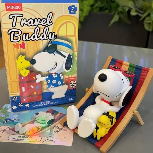 Snoopy 史努比 旅途拍檔系列｜MINISO｜名創優品｜ 盲盒 公仔 擺件 收藏品｜嗨寶好選物