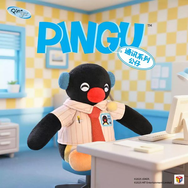 Pingu 企鵝家族 企鵝接線員系列 可錄音說話 掛件 毛絨公仔 手伴 公仔 擺件 收藏品｜嗨寶好選物