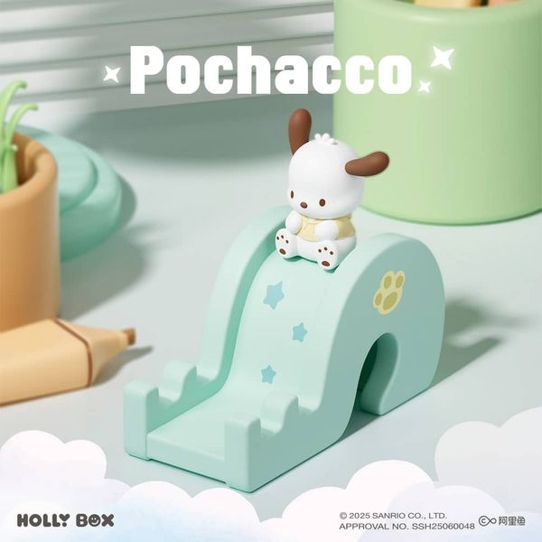 Sanrio｜三麗鷗家族｜滑滑梯手機支架｜公仔 擺件 收藏品 玩偶 凱蒂貓 庫洛米 美樂蒂｜嗨寶好選物