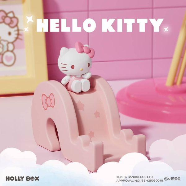 Sanrio｜三麗鷗家族｜滑滑梯手機支架｜公仔 擺件 收藏品 玩偶 凱蒂貓 庫洛米 美樂蒂｜嗨寶好選物