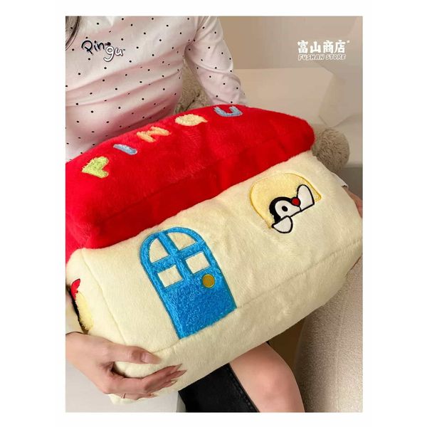 Pingu 企鵝家族 抱枕系列 家族毛絨房子 毛絨公仔 抱枕 公仔 擺件 企鵝 靠墊｜嗨寶好選物