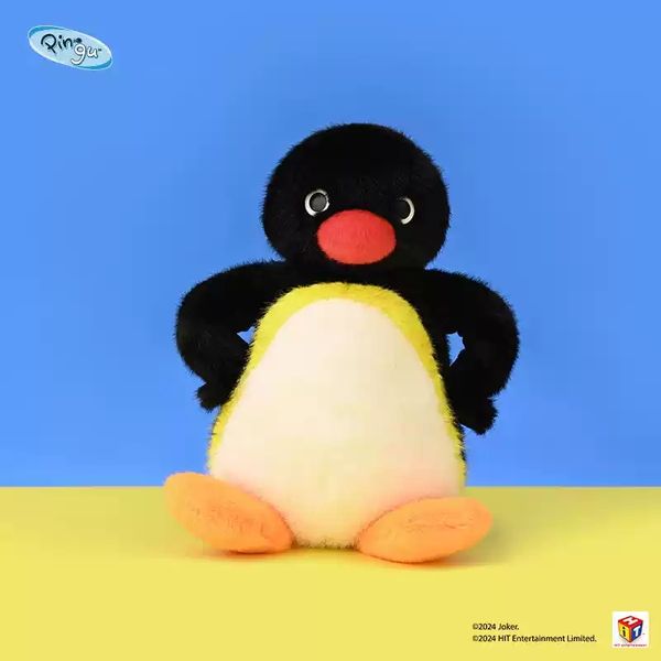 Pingu 企鵝家族 炸毛公仔 系列 鑰匙扣 毛絨掛件 系列 盲盒 手伴 公仔 擺件 收藏品｜嗨寶好選物