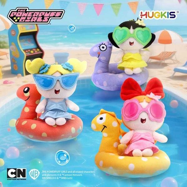 飛天小女警 夏日水上派對 泡泡 花花 毛毛 毛絨掛件 掛件包 鑰匙扣 公仔 玩偶｜嗨寶好選物