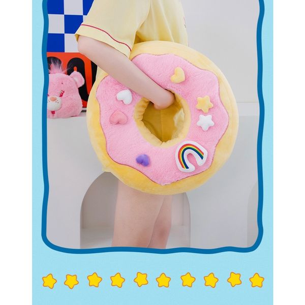Carebears 愛心小熊 生活用品系列 甜甜圈 彩虹熊 抱枕 枕頭 手辦 潮玩 盒玩 公仔｜嗨寶好選物