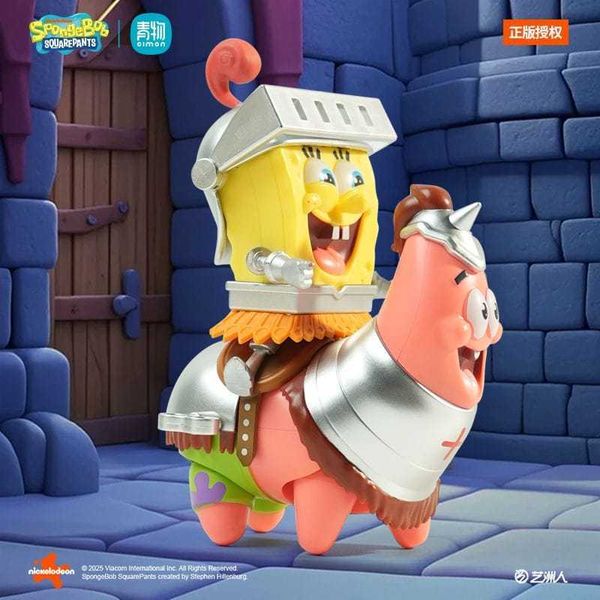 海綿寶寶 騎騎可動手辦｜中古騎士風造型｜青物cimon｜MVP-023｜ 手伴 公仔 擺件 扭蛋 收藏品｜嗨寶好選物