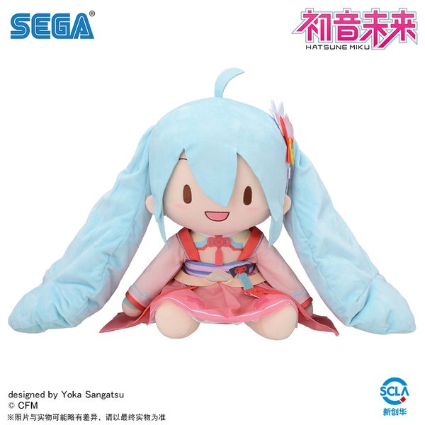 Miku 初音未來 VOCALOID 初音未來 月西江 fuwa petit LL 毛絨玩偶 fufu｜嗨寶好選物