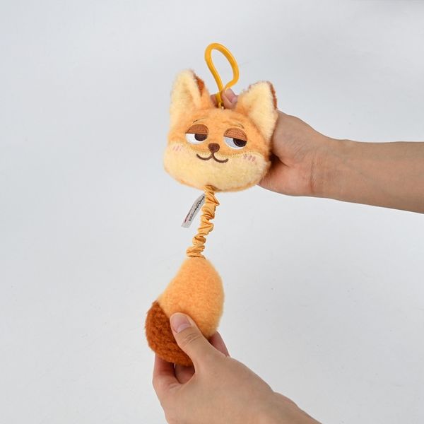 迪士尼 動物方程式系列 茱蒂 尼克 洪金豹 扭扭鑰匙圈 吊飾 造型吊飾 包包吊飾 毛絨掛件 鑰匙圈｜嗨寶好選物