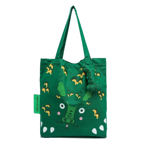 若愚工坊 可愛老虎 可愛兔子 粉紅肌肉猛男兔 肌肉兔 粉紅兔 可愛動物 休閒 通勤 大容量 單肩包｜嗨寶好選物