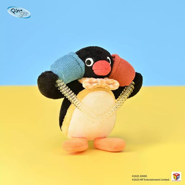 Pingu 企鵝家族 通訊系列 鑰匙扣 毛絨掛件 系列 盲盒 手伴 公仔 擺件 收藏品｜嗨寶好選物