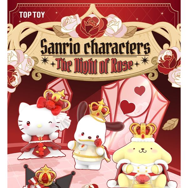 Sanrio｜三麗鷗家族｜玫瑰之夜系列｜ 盲盒 手伴 公仔 擺件 收藏品 大耳狗 庫洛米 美樂蒂｜嗨寶好選物