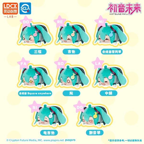 Miku 初音未來 音團團系列 毛絨掛件 盲盒 手伴 公仔 擺件 扭蛋 收藏品 掛件 fufu玩偶公仔｜嗨寶好選物