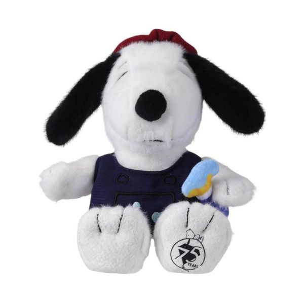 Peanuts｜snoopy｜史努比｜花生漫畫 75周年｜史努比坐姿公仔｜ 桌面擺件 公仔 毛絨玩偶｜嗨寶好選物