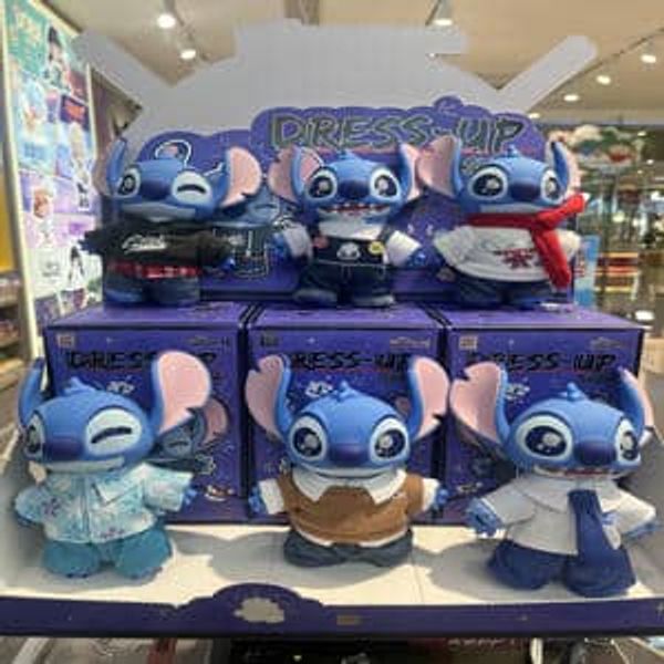 Disney｜迪士尼｜史迪奇｜史迪仔｜換裝秀系列｜毛絨盲盒 搪膠公仔 盲盒 手伴 公仔 擺件｜嗨寶好選物