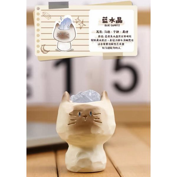 貓貓PAI 水晶系列 小擺件 毛絨公仔 掛件 盲盒 手伴 公仔 擺件 收藏品｜嗨寶好選物