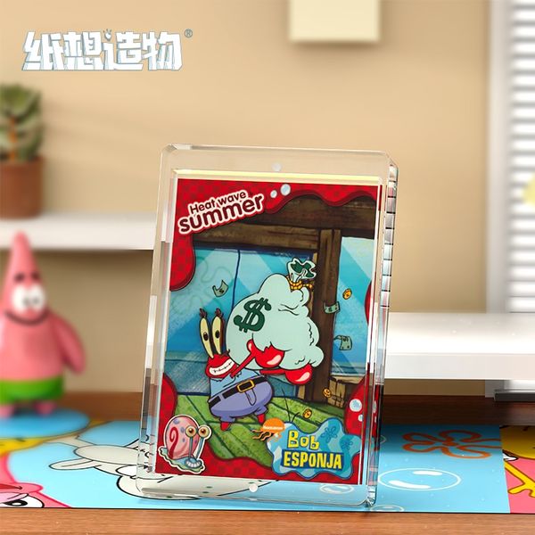 海綿寶寶 3D立體卡 高透水晶 卡牌 系列 盲盒 手伴 公仔 擺件 扭蛋 收藏品｜嗨寶好選物