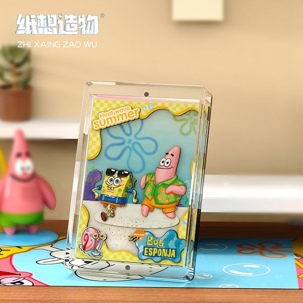 海綿寶寶 3D立體卡 高透水晶 卡牌 系列 盲盒 手伴 公仔 擺件 扭蛋 收藏品｜嗨寶好選物