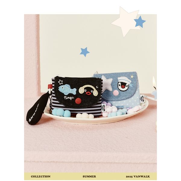 Pingu 企鵝家族 企鵝零錢包 耳機包 手提小包 收納小包 小掛件  盲盒 手伴 公仔 擺件 扭蛋 收藏｜嗨寶好選物