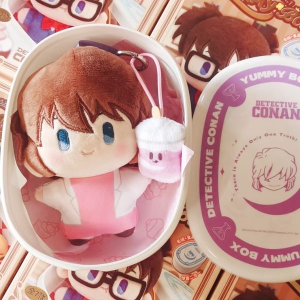 名偵探柯南 便當盒系列 咖啡廳 鑰匙扣 掛件 毛絨公仔 盲盒 手伴 公仔 擺件 收藏品｜嗨寶好選物