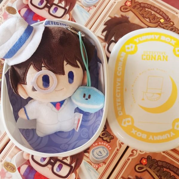 名偵探柯南 便當盒系列 咖啡廳 鑰匙扣 掛件 毛絨公仔 盲盒 手伴 公仔 擺件 收藏品｜嗨寶好選物