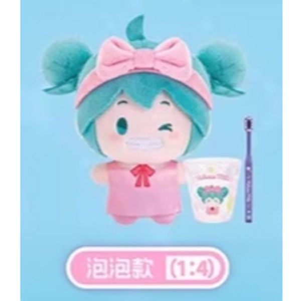 初音未來 MIKU 變裝早晨套裝 毛絨套裝 牙刷漱口杯 盲盒 手伴 公仔 擺件 扭蛋 收藏品｜嗨寶好選物