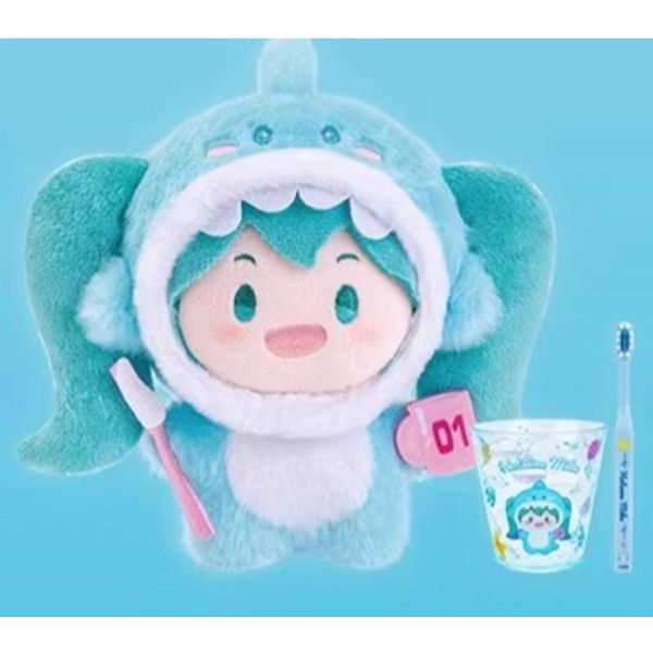 初音未來 MIKU 變裝早晨套裝 毛絨套裝 牙刷漱口杯 盲盒 手伴 公仔 擺件 扭蛋 收藏品｜嗨寶好選物