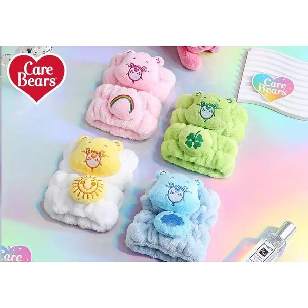 Carebears 愛心小熊 生活用品系列 束髮 扎髮 洗臉用手腕帶 防濕手環 護腕｜嗨寶好選物