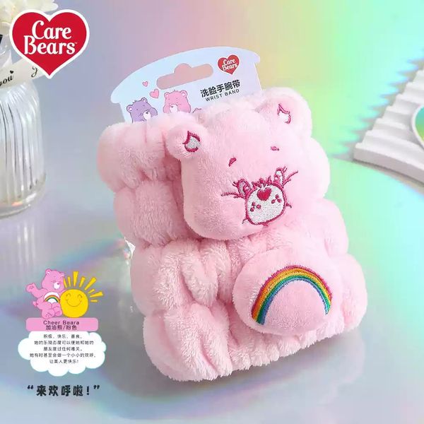 Carebears 愛心小熊 生活用品系列 束髮 扎髮 洗臉用手腕帶 防濕手環 護腕｜嗨寶好選物