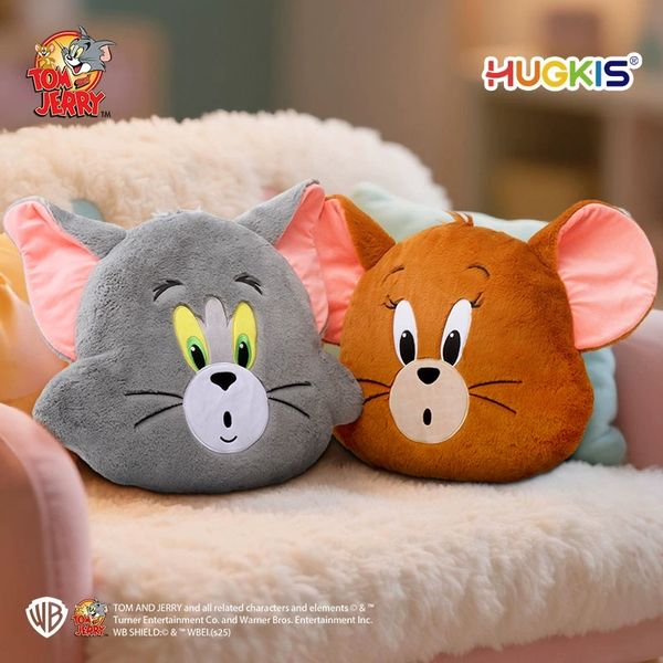湯姆貓與傑利鼠 Tom and Jerry 貓與老鼠 可愛抱枕 毛絨抱枕 靠枕 睡覺 午休 抱枕 玩偶｜嗨寶好選物