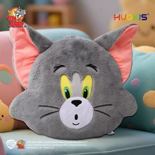 湯姆貓與傑利鼠 Tom and Jerry 貓與老鼠 可愛抱枕 毛絨抱枕 靠枕 睡覺 午休 抱枕 玩偶｜嗨寶好選物