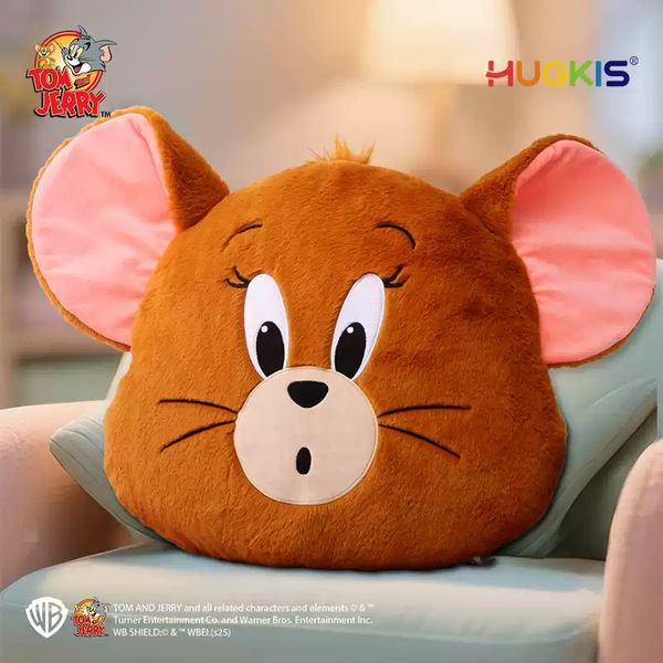湯姆貓與傑利鼠 Tom and Jerry 貓與老鼠 可愛抱枕 毛絨抱枕 靠枕 睡覺 午休 抱枕 玩偶｜嗨寶好選物