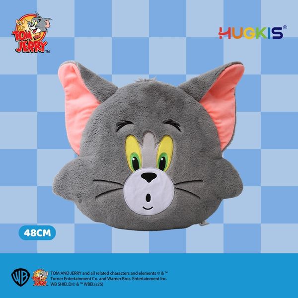 湯姆貓與傑利鼠 Tom and Jerry 貓與老鼠 可愛抱枕 毛絨抱枕 靠枕 睡覺 午休 抱枕 玩偶｜嗨寶好選物