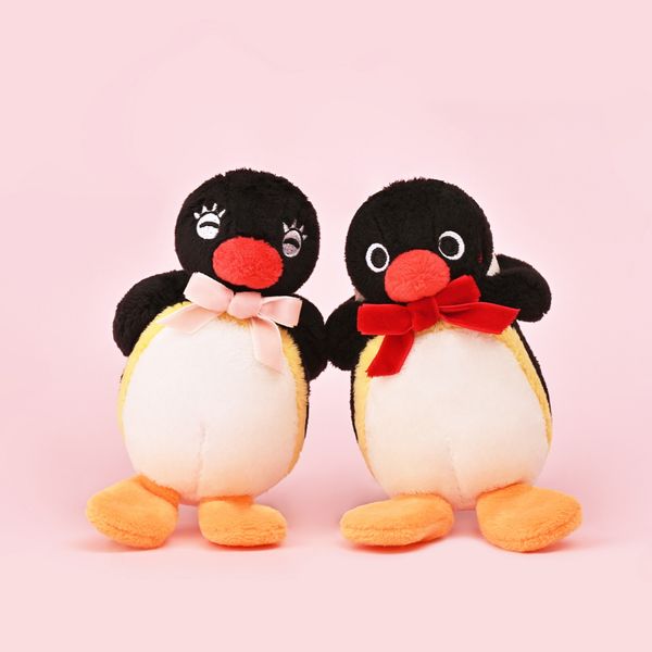 Pingu 企鵝家族 情侶貼貼 系列 鑰匙扣 毛絨掛件 系列 盲盒 手伴 公仔 擺件 收藏品｜嗨寶好選物