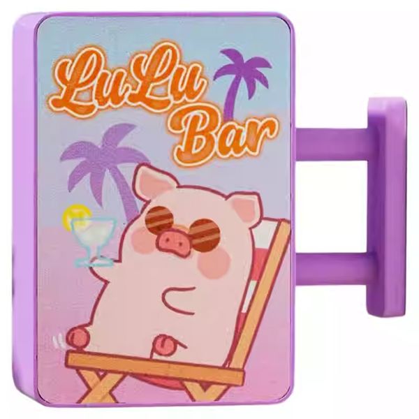 lulu豬 罐頭豬 豬小店發光燈牌系列 冰箱貼 盲盒 手伴 公仔 擺件 扭蛋 收藏品｜嗨寶好選物