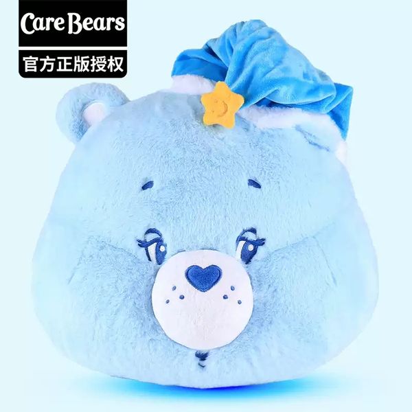 Carebears 愛心小熊 生活用品系列大頭 瞌睡抱枕 枕頭 靠墊 手辦 潮玩 盒玩 公仔｜嗨寶好選物