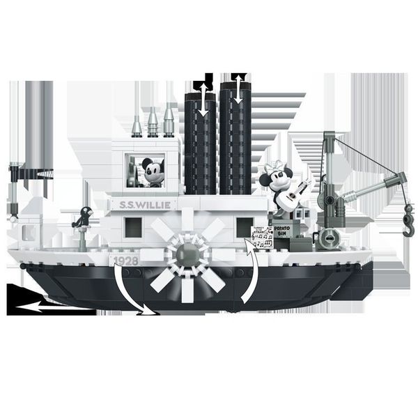 Disney 迪士尼 米奇的威力號 蒸汽船 積木系列 盲盒 手伴 公仔 擺件 扭蛋 收藏品｜嗨寶好選物