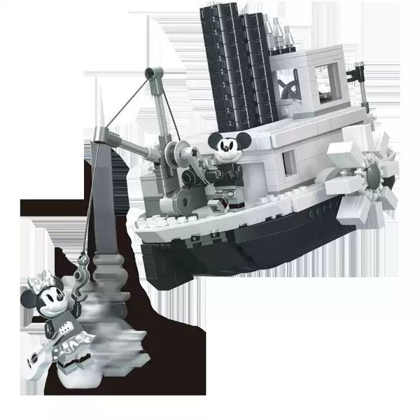 Disney 迪士尼 米奇的威力號 蒸汽船 積木系列 盲盒 手伴 公仔 擺件 扭蛋 收藏品｜嗨寶好選物
