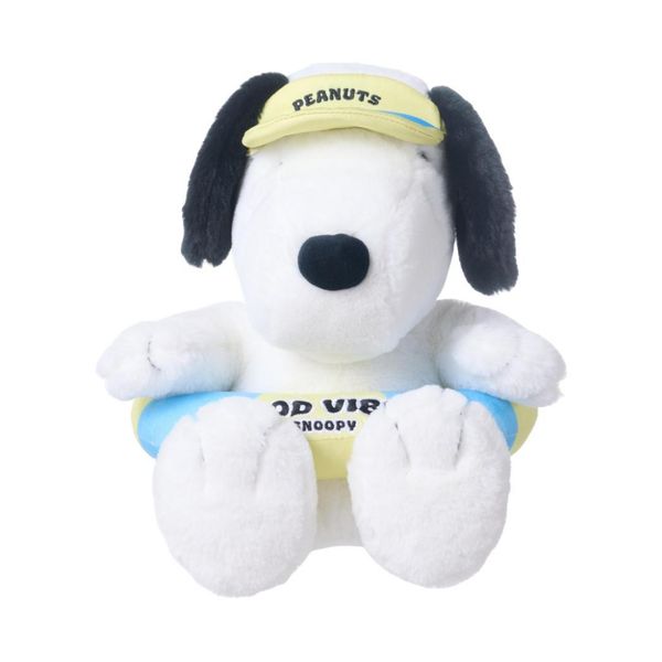 Peanuts Snoopy 史努比 泳圈 曬黑系列 毛絨玩偶 擺件 抱枕 收藏品 MINISO｜嗨寶好選物