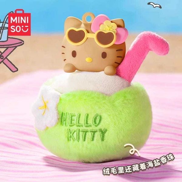 Hellokitty夏日黑皮系列｜三麗鷗｜MINISO｜毛絨公仔 盲盒 手伴 公仔 擺件 收藏品｜嗨寶好選物