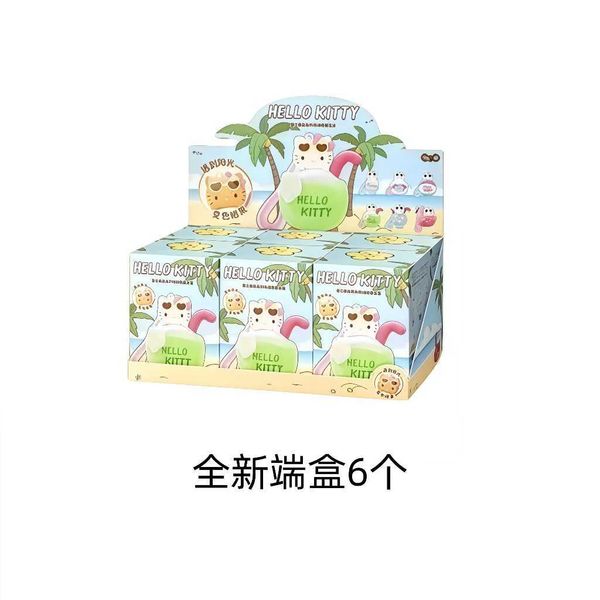 Hellokitty夏日黑皮系列｜三麗鷗｜MINISO｜毛絨公仔 盲盒 手伴 公仔 擺件 收藏品｜嗨寶好選物