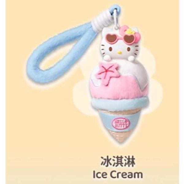 Hellokitty夏日黑皮系列｜三麗鷗｜MINISO｜毛絨公仔 盲盒 手伴 公仔 擺件 收藏品｜嗨寶好選物