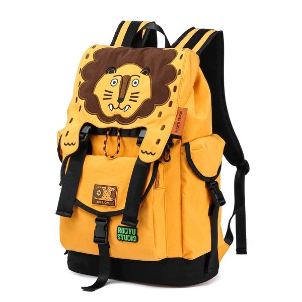 若愚工坊 原創設計 可愛動物 大容量 通勤 健身 旅行 電腦 雙肩包 後背包 登山包 健身包 電腦包｜嗨寶好選物