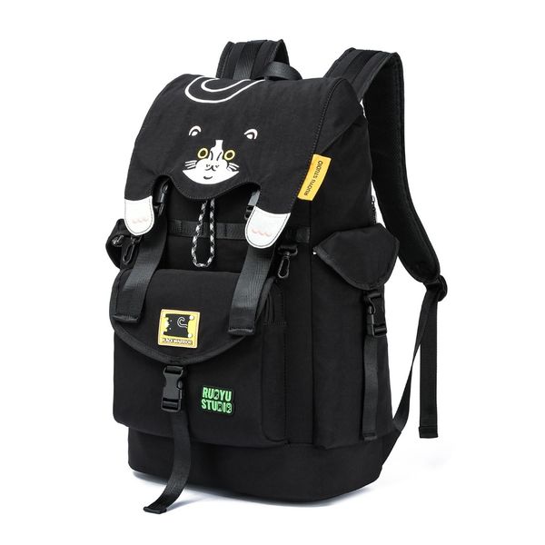 若愚工坊 原創設計 可愛動物 大容量 通勤 健身 旅行 電腦 雙肩包 後背包 登山包 健身包 電腦包｜嗨寶好選物