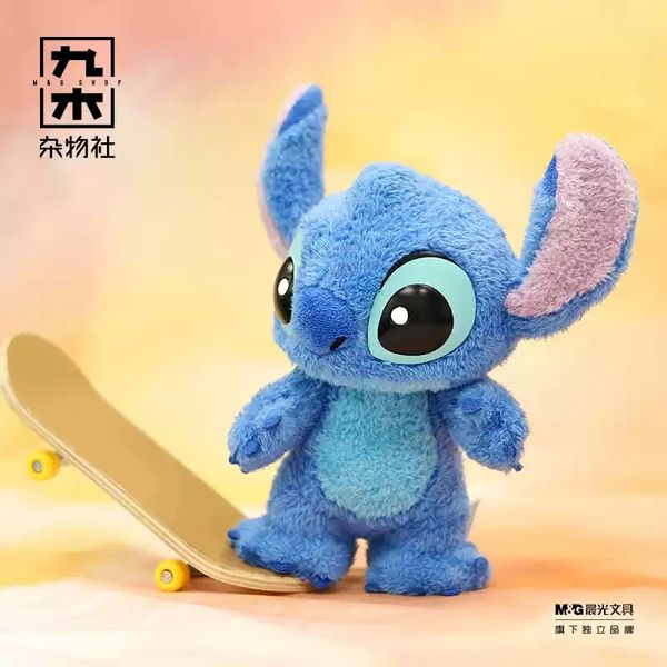 Disney 迪士尼 史迪奇 絨絨史迪奇可動手辦 毛絨公仔 掛件 盲盒 手伴 公仔 擺件 收藏品｜嗨寶好選物