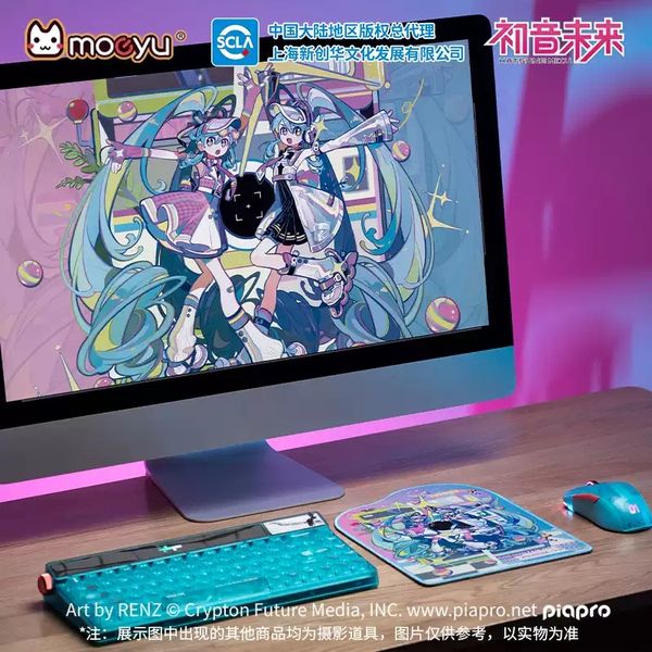 Miku 初音未來 鏡遇復古與未來系列 異形滑鼠墊 滑鼠墊 盲盒 手辦 潮玩 盒玩 公仔 收藏品｜嗨寶好選物
