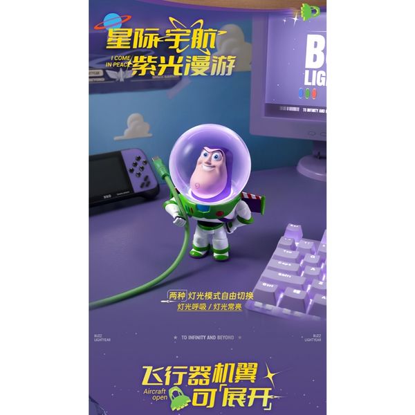 迪士尼 玩具總動員 巴斯光年 泡泡頭 潮玩燈 系列 盲盒 手伴 公仔 擺件 扭蛋 收藏品｜嗨寶好選物