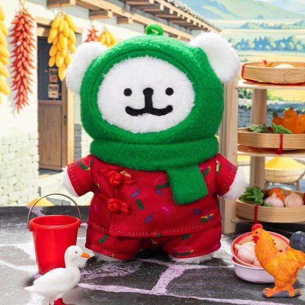 線條小狗｜東北花棉襖｜東北大花｜毛絨掛件 公仔 擺件 收藏品 玩偶｜嗨寶好選物