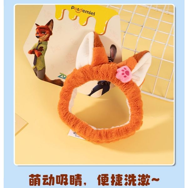 迪士尼 動物方程式系列  茱蒂 尼克 洪金豹 洗臉髮帶 洗浴髮帶 造型髮帶 束髮帶 洗浴 髮帶｜嗨寶好選物
