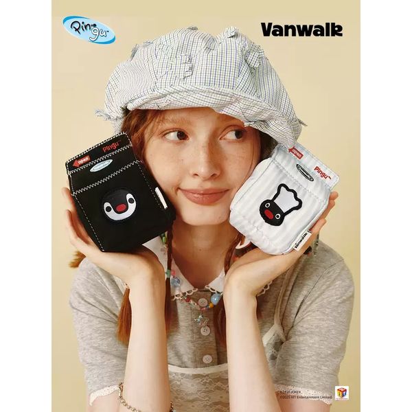 PINGU 企鵝家族 牛奶盒 迷你零錢包 收納包 鑰匙包  盲盒 手伴 公仔 擺件 扭蛋 收藏品｜嗨寶好選物