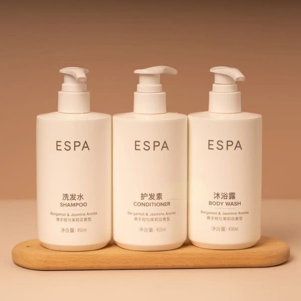 ESPA 佛手柑與茉莉花香｜亞朵酒店｜洗髮精 沐浴乳 潤絲精 身體乳 肥皂｜450ML｜嗨寶洗浴用品