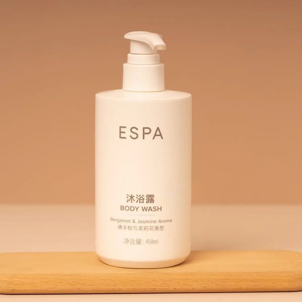 ESPA 佛手柑與茉莉花香｜亞朵酒店｜洗髮精 沐浴乳 潤絲精 身體乳 肥皂｜450ML｜嗨寶洗浴用品